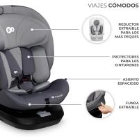 Silla de coche ajustable para bebés y niños I-SIZE 40-150 cm Isofix Gris - details 7