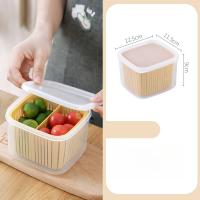 Caja de Almacenamiento de Alimentos Frescos 2 Rejillas, Cocina, Jengibre, Ajo con Deshogar 1 Ud - details 1