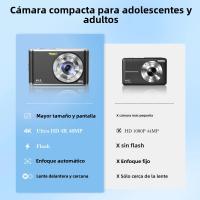 Cámara digital de doble lente delantera y trasera con enfoque automático 4k, cámara de selfie, cámara frontal de estudiante, zoom de alta eficiencia 16 veces - details 5