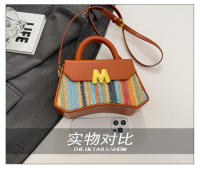 Moda arco iris portátil pequeño cuadrado bolsa 2025 primavera nueva luz de lujo bolsa de las mujeres versátil texturizado axilas bolsa de hombro - details 8