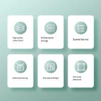 Estante de almacenamiento colgante para cabecera de cama de gran capacidad, diseño de rejilla, ahorra espacio, estante de almacenamiento para baño, caja de pañuelos multiusos - details 8