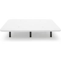 Cama de Metal Tapizada 3D Reforzada Estructura Extra Firme con Barras de Refuerzo Internas y 6 Patas Metálicas Roscadas de 26 cms Tamaño 150x190 cm Negro - details 6