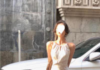 Vestido de noche de gama alta certificado blanco, regalo de cumpleaños elegante de verano para mujer de satén de acetato francés - details 7