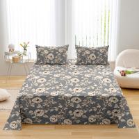 Sábana de Tela Suave de Temporada Toda Diseño Floral Plano 230x230cm Comodidad Tactile sin Funda de Almohada - details 3