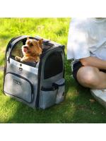 Bolsa de transporte para perros, mochila de hombro para mascotas, marco fuerte, transpirable, plegable, doble puerta, adecuado - details 0
