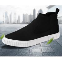 Nuevos Zapatos Altos para Hombre Zapatos Planos sin Cordones, Zapatos Casuales, Zapatillas Deportivas de Lona - details 1