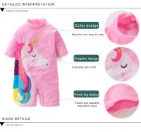 Conjunto de Natación de Moda para Niñas Pequeñas 2025 Traje de Baño de Surf con Gorra - details 13