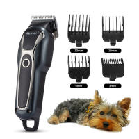 Kemei-cortadora de pelo eléctrica para mascotas, máquina de corte de pelo para animales, aseo para perros y gatos, recargable e inalámbrica, 1991 - details 2