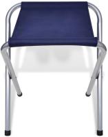Mesa de Camping Portátil 120x60x70cm con 4 Taburetes Plegables Altura Ajustable Diseño Claro Gris - details 3