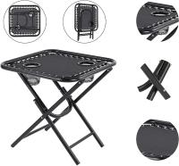 Juego de tumbona plegable con almohada, silla de jardín ergonómica, tumbona - details 13