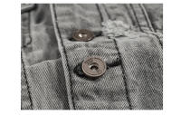 Chaleco rasgado retro sin mangas para hombre Estilo casual con mezcla t para primavera verano otoño Cuidado de la tela lavada a máquina: - details 9