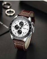 Reloj Analógico de Lujo para Hombres NIBOSI Automático, Correa de Cuero, Estilo Vintage, Impermeable, Elegante - details 13