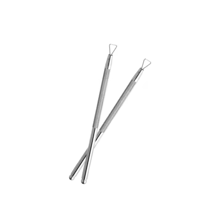 NAILCO-cepillo de uñas de acero inoxidable, 1 piezas, alta calidad, para manicura, esmalte de Gel, removedor de cutículas, herramientas para uñas - 1