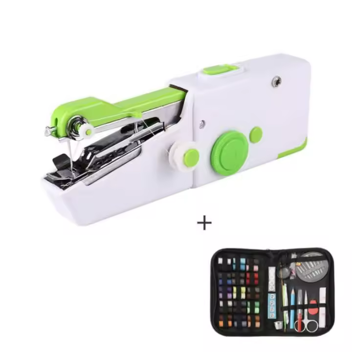 Máquina de coser portátil para reparaciones rápidas, Mini juego de costura para el hogar, herramienta de ropa DIY - 1
