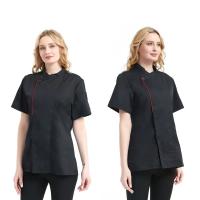 Uniforme de Chef Unisex, cocina, Hotel, restaurante, panadería, cocinero, ropa de trabajo, camisa de manga corta, chaqueta de Chef, Tops para monos de camarero - details 5