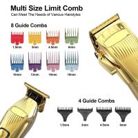 Kemei-cortadora de pelo profesional para hombres, recortadora de barba eléctrica, recargable, juego de máquina de corte de pelo - details 0