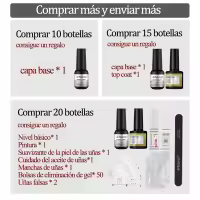 ROSALIND-Juego de esmaltes en Gel para uñas, Accesorios de manicura semipermanentes, capa Base superior, Vernis - details 0
