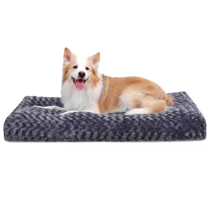 Cama de felpa suave y lavable para perro, cama esponjosa y transpirable para mascotas pequeñas y medianas - 1