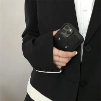 Funda protectora de cuero negro para iPhone 15, 14, 13, 12, 11 Pro Max, todo incluido - details 4