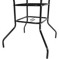 Mesa de jardín Mesa de comedor al aire libre Mesa de centro de vidrio templado Mesa de patio con orificio para sombrilla (cuadrado-80 x 80 x 72 cm) - details 6
