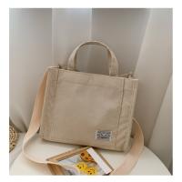 Bolso de lona de pana bolso de mensajero de hombro para mujer versión coreana pequeño bolso cuadrado - details 6