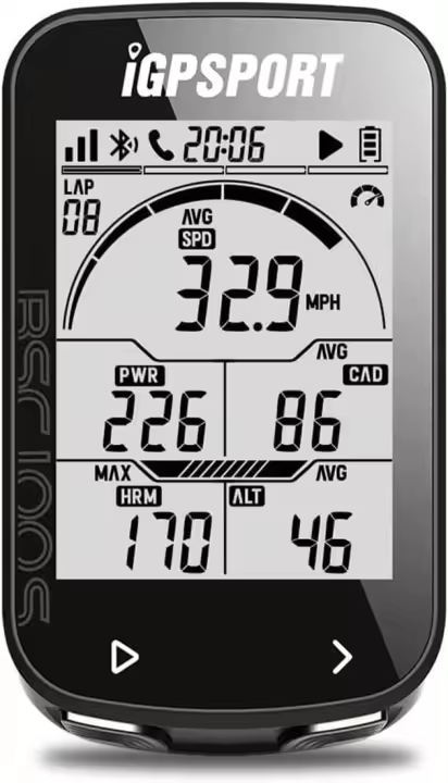 BSC100S GPS Para Bicicleta Autonomía de 40 Horas, Pantalla Iluminada, Impermeable IPX7, Rastreador de Rendimiento Ciclista - 1