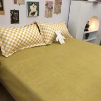 Seta de Cama Nórdica Azul a Cuadros 220x240 Funda de Edredón 3/4 Piezas Juego de Ropa de Cama con Diseño a Cuadros Tamaño 200x230 - details 11