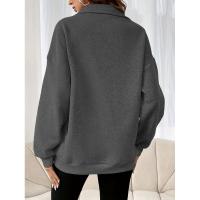 Top suelto para mujer, sudaderas, suéter liso, ropa informal de estilo coreano japonés - details 7