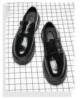 Zapatos de herramientas para hombres de plataforma británica zapatos de cuero retro de moda - details 3