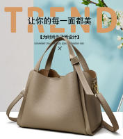 Cuero suave bolso de las mujeres bolso cesta de verduras de las mujeres bolso de hombro de alta gama crossbody atmósfera versátil cubo hombro - details 5