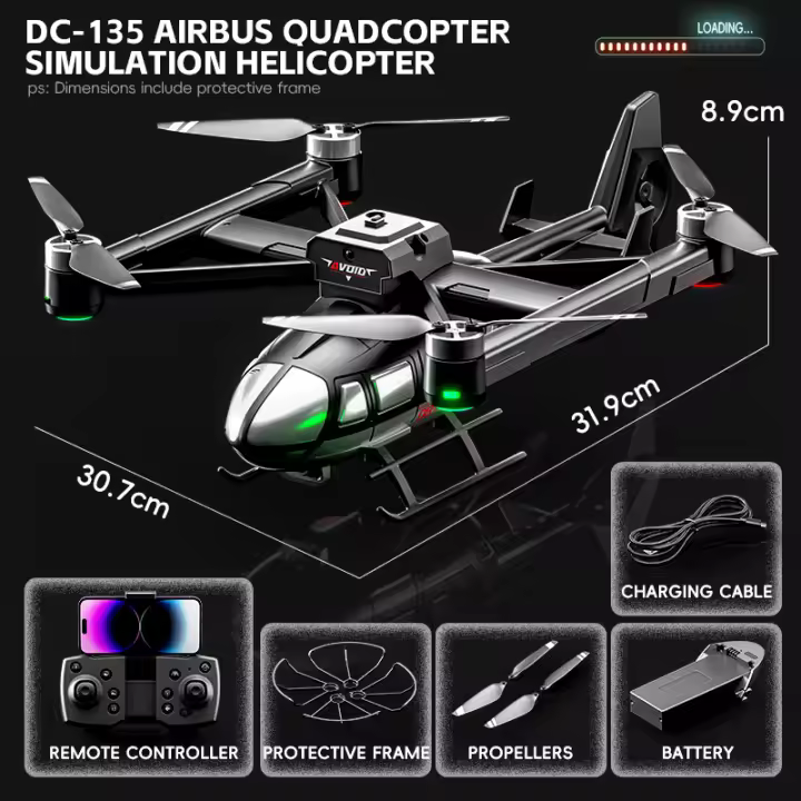 Dron X38 RC DC135 720P, helicóptero con cámara Dual, evitación de obstáculos, WIFI, FPV, aterrizaje de una tecla, detección de gravedad, Quadcopter, navidad - 1