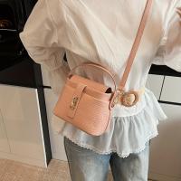 Bolso bandolera retro para mujer con cierre giratorio dorado, correa de hombro desmontable, color blanco sólido, pequeño bolso cuadrado tipo doctor para uso diario y entornos profesionales, accesorio informal, estilo vintage. - details 2