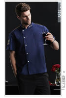 Uniforme de chef chino para hombre, ropa de cocina estilo chino, cubierta de tela para chef, overoles para catering - details 16