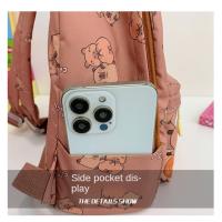 Mochila bonita de capibara de gran capacidad, mochila escolar ultraligera transpirable para estudiantes, bolsa de libros de dibujos animados de nailon - details 31