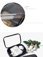 Bolsa de cosméticos transparente impermeable para mujer, estuche de maquillaje con cremallera de viaje, organizador de lavado de maquillaje transparente, Kit de bolsas de aseo para baño - details 8