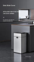 Cubo de Basura de Acero Inoxidable Inteligente Alto Capacidad 15L-60L Ideal para Cocina - details 2