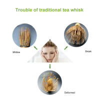Cepillo de Té NewTea Herramienta de Ceremonia de Té Reutilizable para Polvo de Té Verde Herramienta de Chasen de Resina PP Peligroso Normalmente - details 11