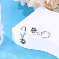 Pendientes de plata 925 con diseño de luna y estrellas, 2 pares para mujer, pendientes de hexagrama de plata de ley 925 para joyería de boda fina - details 3