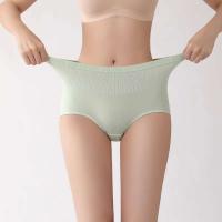 3 UDS Ropa interior menstrual a prueba de fugas de cintura alta sin costuras para mujer - details 8