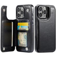 Para iPhone 16 15 14 Plus 13 12 Mini 11 Pro Max Funda de cuero PU Soporte para tarjetas, doble cierre magnético y Shockpro duradero - details 0