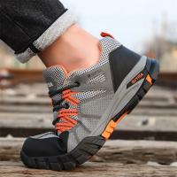 Zapatillas de trabajo con punta de acero para hombre, zapatos de seguridad a prueba de perforaciones, botas, calzado de seguridad indestructible a la moda, novedad de 2023 - details 9