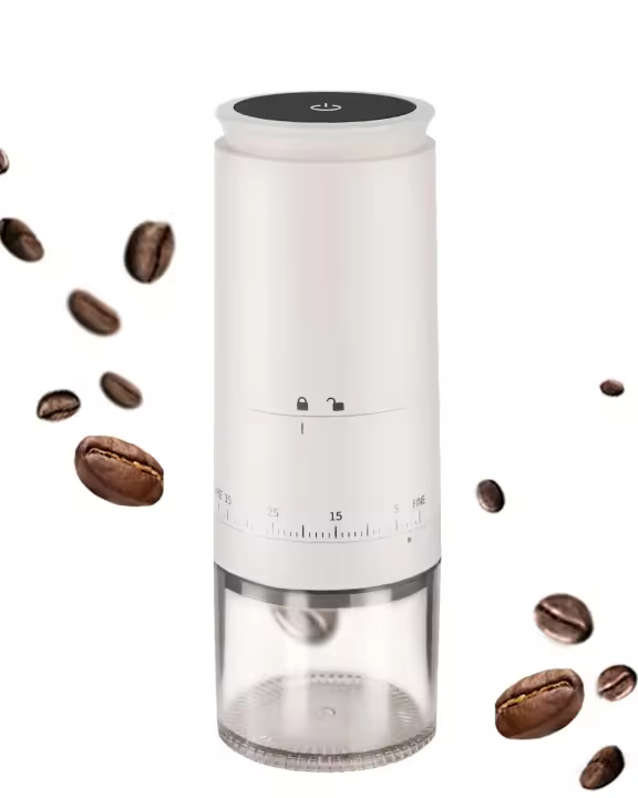Molinillo de café eléctrico portátil, molino de granos pequeño recargable, molinillo de viaje inalámbrico para Espresso, fermentación en frío, vierta - 1
