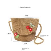 Mochila de Viaje al Aire Libre Leten Diseño de lazos de paja tejida Forro de cuero - details 1