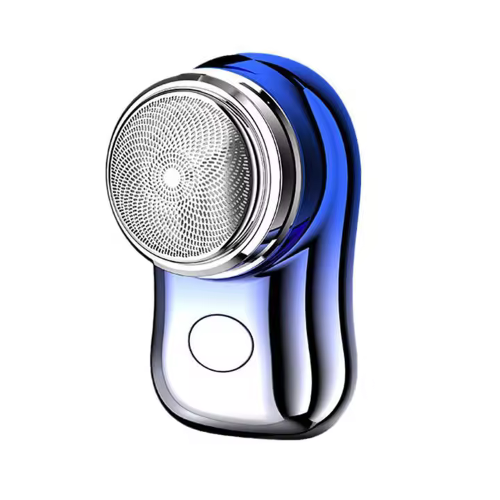Mini maquinilla de afeitar eléctrica portátil, afeitadoras rotativas recargables inalámbricas - 1