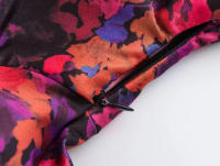 TRAFZA-Vestido largo informal de media manga para mujer, prenda elegante y elegante con estampado de botones y cuello redondo, estilo bohemio, para fiesta - details 7