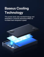 Baseus 140W Power Bank Carga Rápida 24000mAh 3 Puertos Micro USB Para iPhone 16 15 Pro Max Tableta - details 11