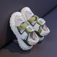 Nueva tienda de moda para caminar deportivo para bebés, antideslizante, tela de malla ligera, lindos zapatos deportivos para niños, pd 26-37 yuanes a bajo - details 6