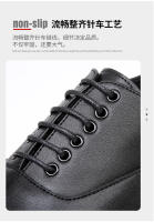 Tendencia de diseño de nicho de suela gruesa de alta gama, zapatos de cuero casuales de punta cuadrada transpirables y aumentados - details 10