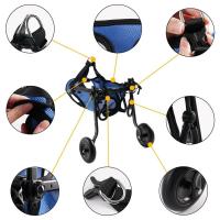 Ruedas ajustables para caminar para mascotas, soporte ligero para patas traseras de mascotas, herramienta azul para caminar, carrito para silla de ruedas para perros, perro con discapacidad - details 1