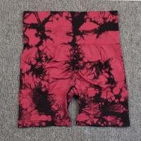Nuevos pantalones cortos de yoga teñidos anudados, monos de mujer, monos deportivos de punto sin costuras para correr al aire libre, pantalones elásticos de cintura alta con - details 8